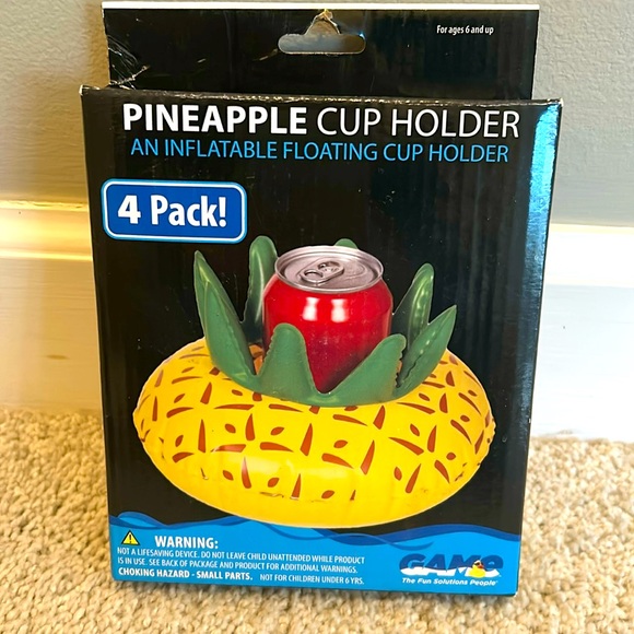 Pineapple cup holder - 4 pack - Picture 1 of 4